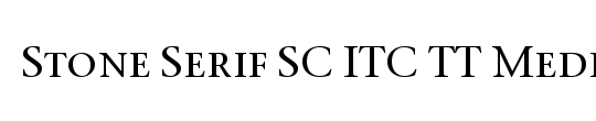 Stone Serif SC ITC TT