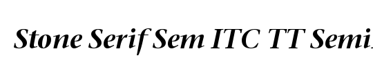 Stone Serif Sem ITC TT