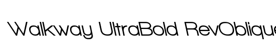 Walkway Oblique UltraBold