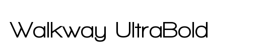 Walkway UltraBold RevOblique