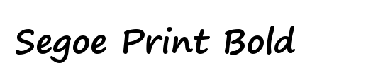 avery segoe print font for mac