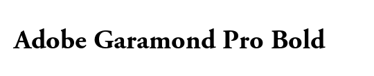 adobe garamond pro bold italic