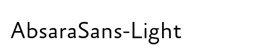 AbsaraSans-Light