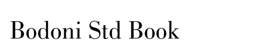 Bodoni Seventytwo ITC