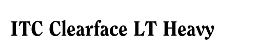 ITC Clearface LT