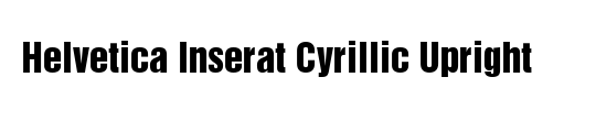 HelveticaCyr Upright