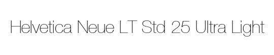 Helvetica Neue LT Pro