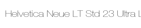 HelveticaNeue LT 43 LightEx
