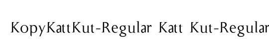 KopyKattKut-Regular