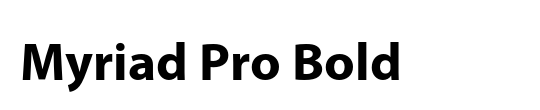 Download Myriad Pro Bold - Bold