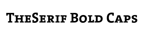 The Serif Bold-