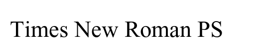 Times New Roman PS