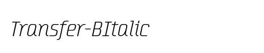 Transfer-BItalic