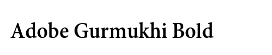 Adobe Gurmukhi