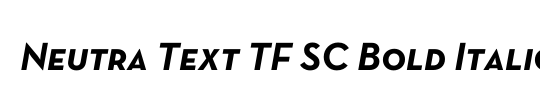 Neutra Text TF SC