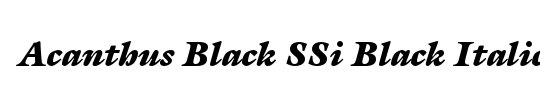 Acanthus Black SSi