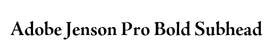 Adobe Jenson Pro