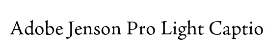 Adobe Jenson Pro