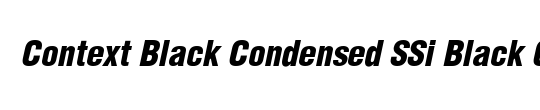 Context Black Condensed SSi