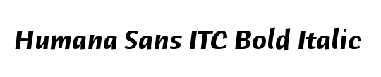 Humana Sans ITC