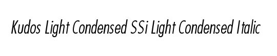 Kudos Light Condensed SSi