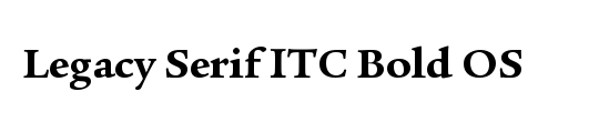 ITC Legacy Serif Std