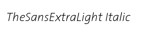 The Sans Extra Light-