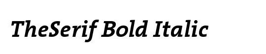 The Serif Bold-