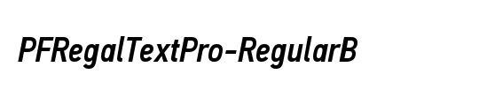 PF Regal Text Pro
