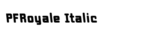 PFRoyale Italic