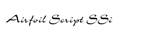 Airfoil Script SSi