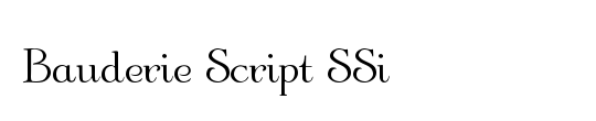 Bauderie Script SSi
