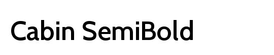 Cabin SemiBold
