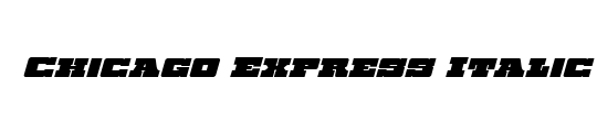 Chicago Express Title Italic