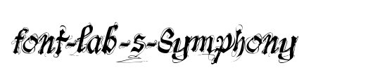 font-lab's Symphony