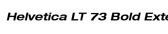HelveticaNeue LT 93 BlackEx