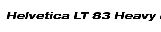 HelveticaNeue LT 43 LightEx
