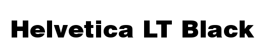 Helvetica LT Black