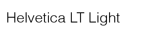 Helvetica LT Light