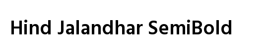 Hind Jalandhar SemiBold