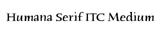 Humana Serif ITC Std