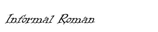 Informal Roman