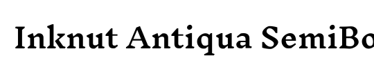 Inknut Antiqua SemiBold