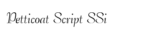 Petticoat Script SSi