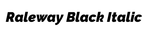 Raleway Black
