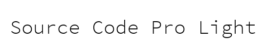 Source Code Pro Light