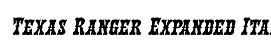 Texas Ranger Expanded Italic