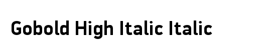 Gobold Uplow Italic