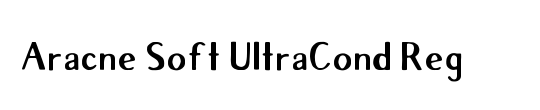 Aracne Ultra Condensed Regular