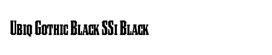 SerifGothic LT Black